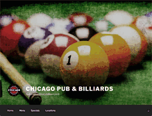Tablet Screenshot of chicagopubandbilliards.com